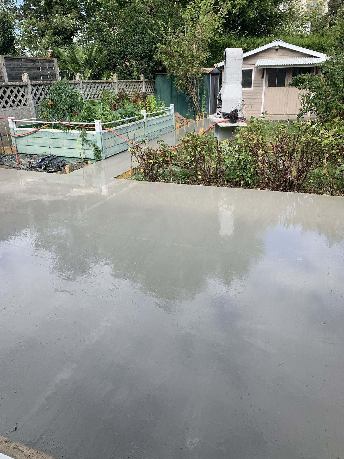 Dalle béton 45m² — Après travaux TP BAT